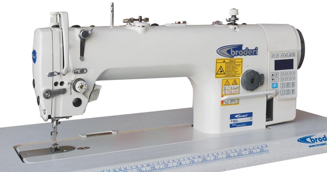 BRODERİ BD-9985-DH4 Büyük Mekik İğne Transportlu Tam Otomatik Düz Dikiş Makinası