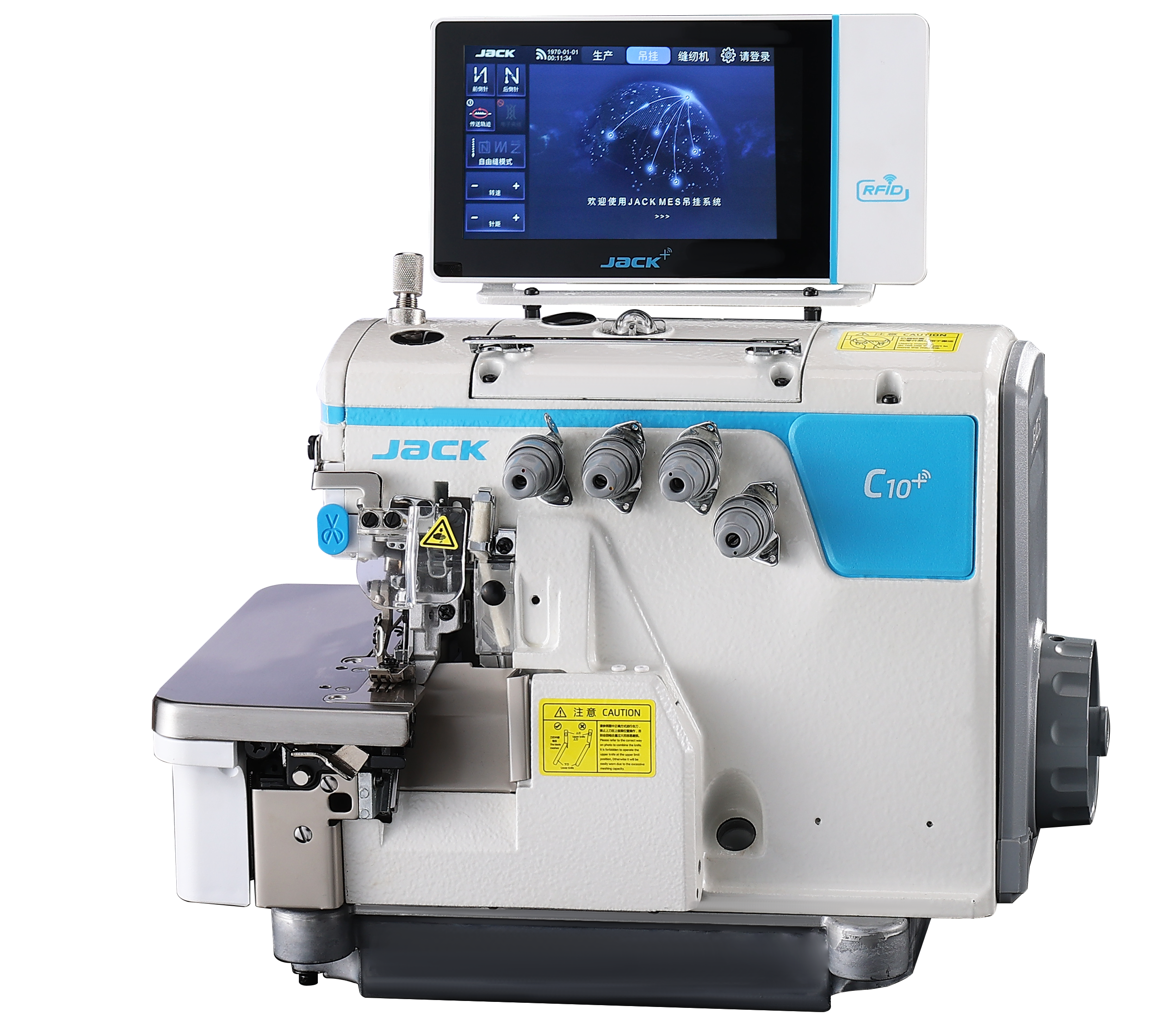 JACK C10-4-M03/333-KS 4 İplik Akıllı Overlok Makinesi