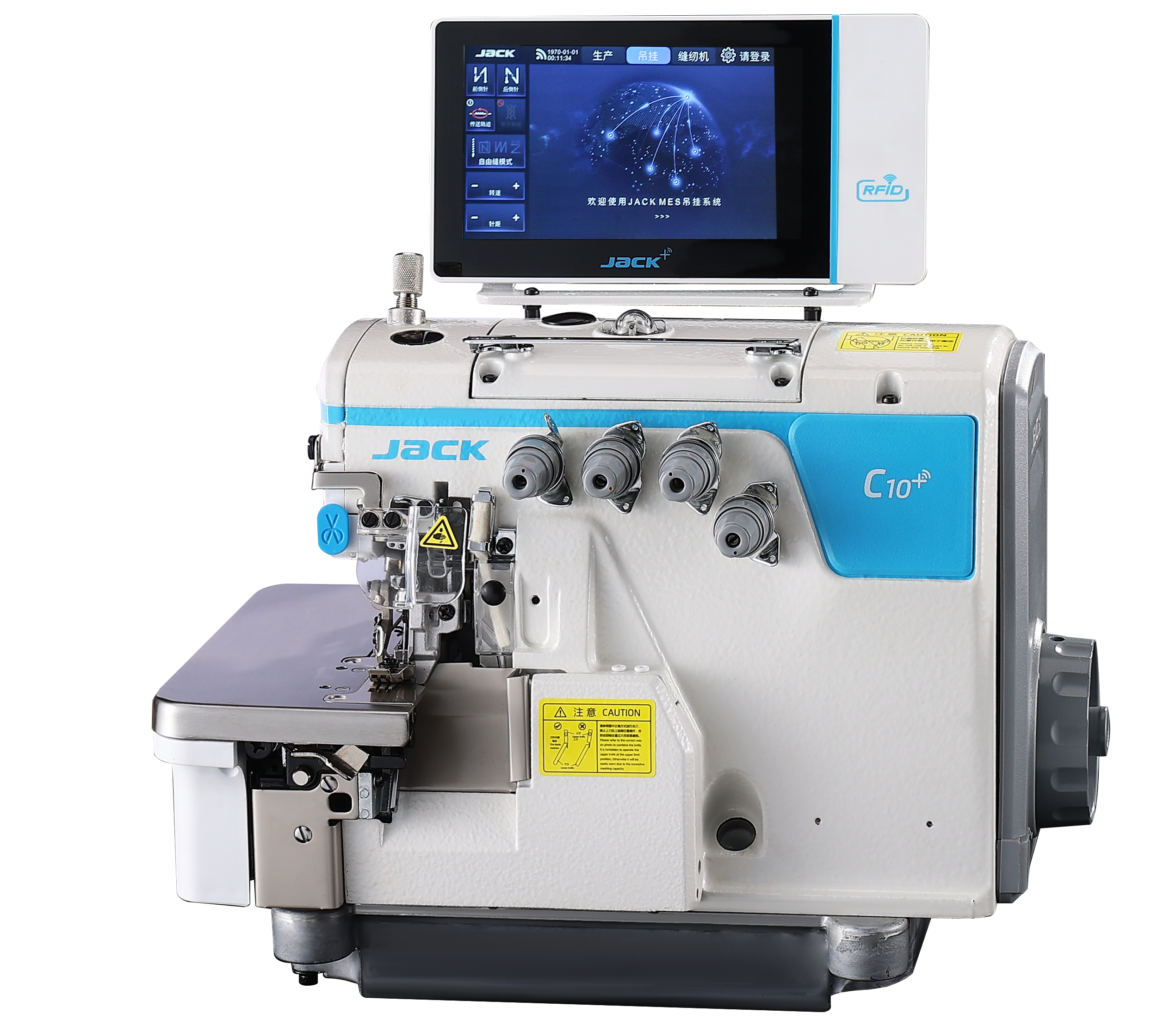 JACK C10-4-M03/333-KS 4 İplik Akıllı Overlok Makinesi