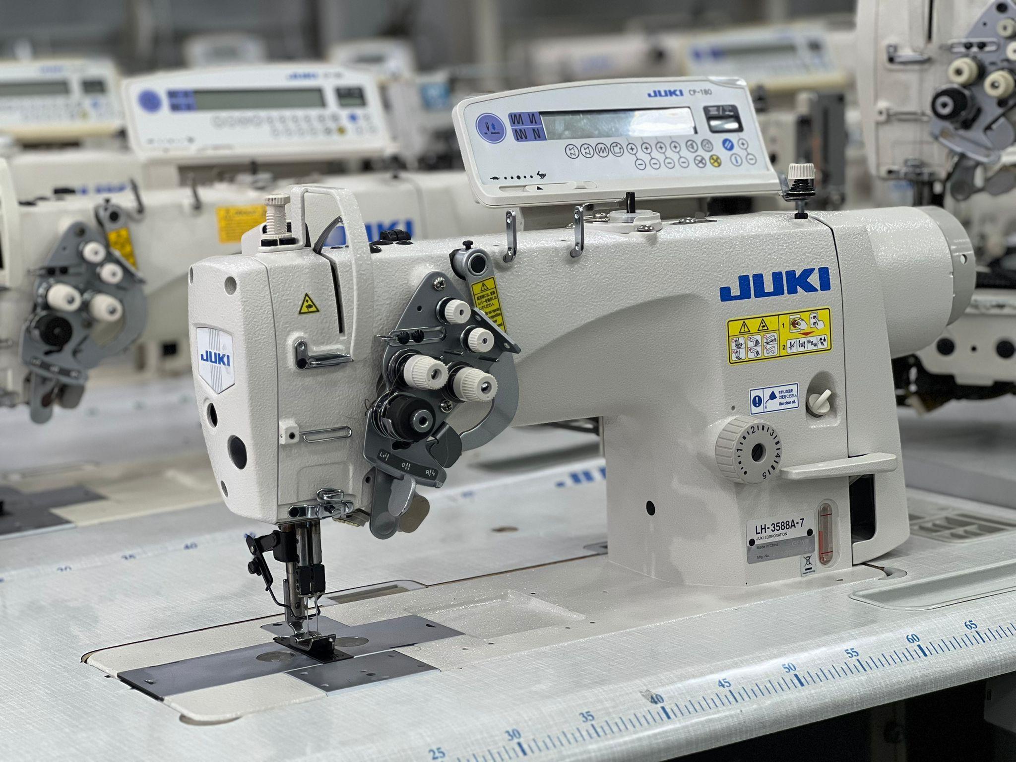 JUKİ İkinci el İptalli Büyük Mekik Otomatik Çift İğne Makinası