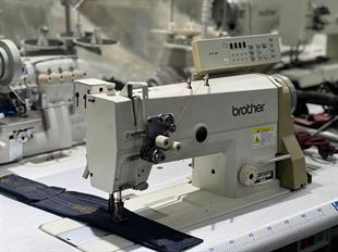 BROTHER İkinci el Otomatik İptalsiz Büyük Mekik Çift İğne Dikiş Makinası
