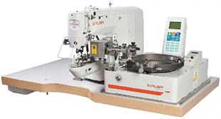 SİRUBA ASP-ABF100J Otomatik Düğme Beslemeli Kovalı Kilit Dikiş Düğme Dikme Otomatı
