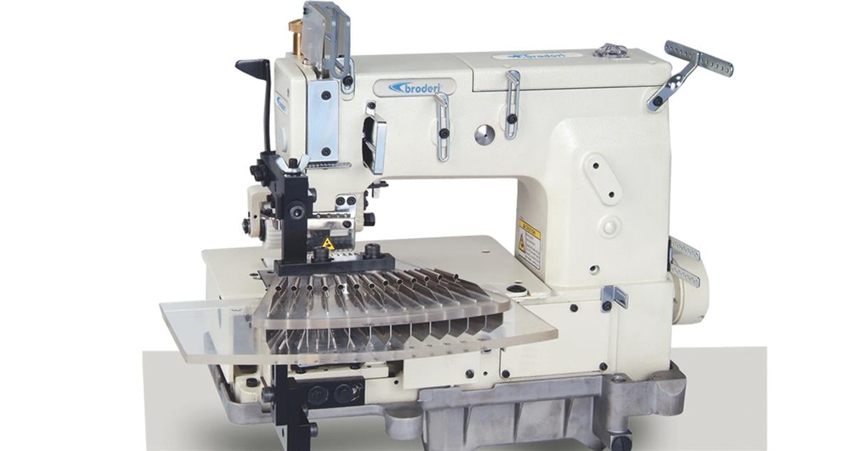 BD-1412PTV 12 İğne Nervür Dikiş Makinası 1/4 - 3/16