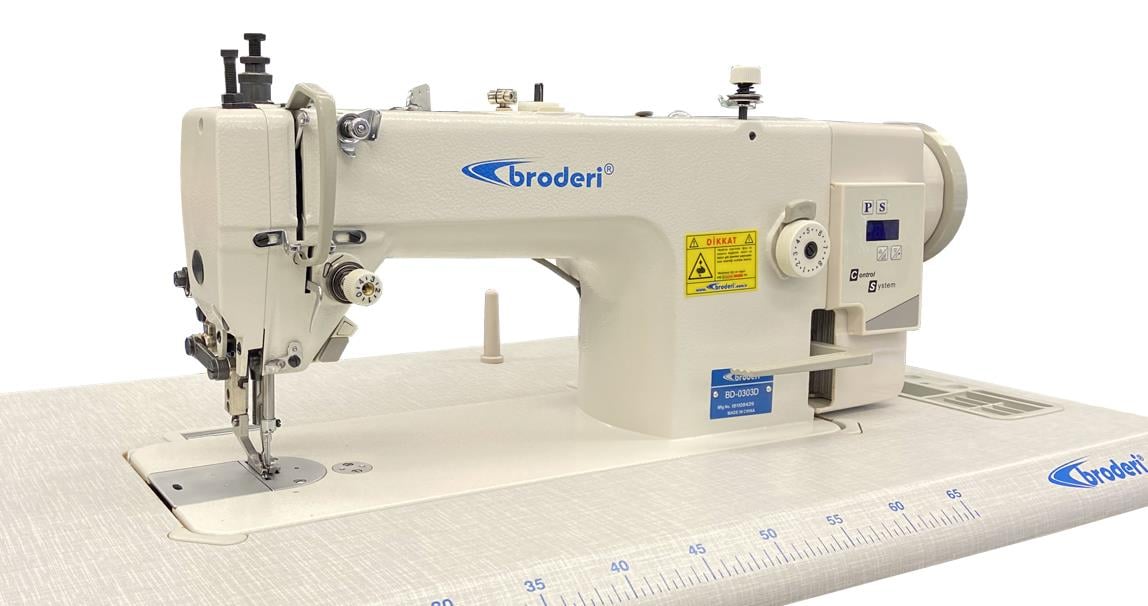 Broderi BD-0303D Mekanik Ayak Transportlu Büyük Mekik Deri Makinası