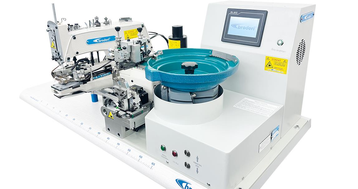 BRODERİ BD-1377-TDK Direct Drive Kovalı Top Düğme Makinası