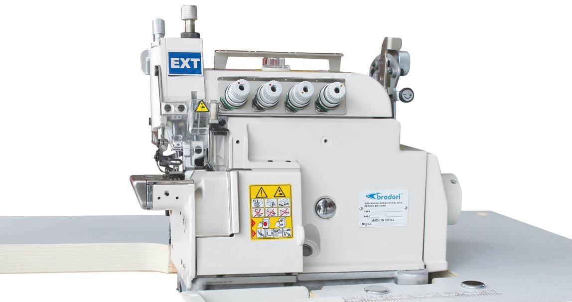 BRODERİ BD-5114-EXT/Y 4 İplik Mekanik Transportlu Burunlu Yaka Takma Overloğu