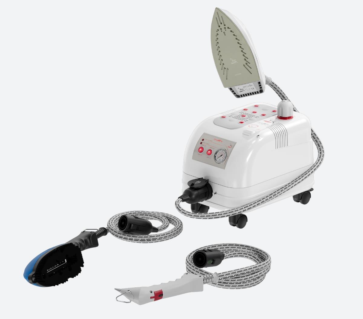 GAZZELLA “TRİO MİNİ” BUHARLI ÜTÜLEME VE TEMİZLEME ROBOTU - 2 LİTRE (EV TİPİ ÜTÜ, FIRÇA VE PİSTOLE DAHİL)