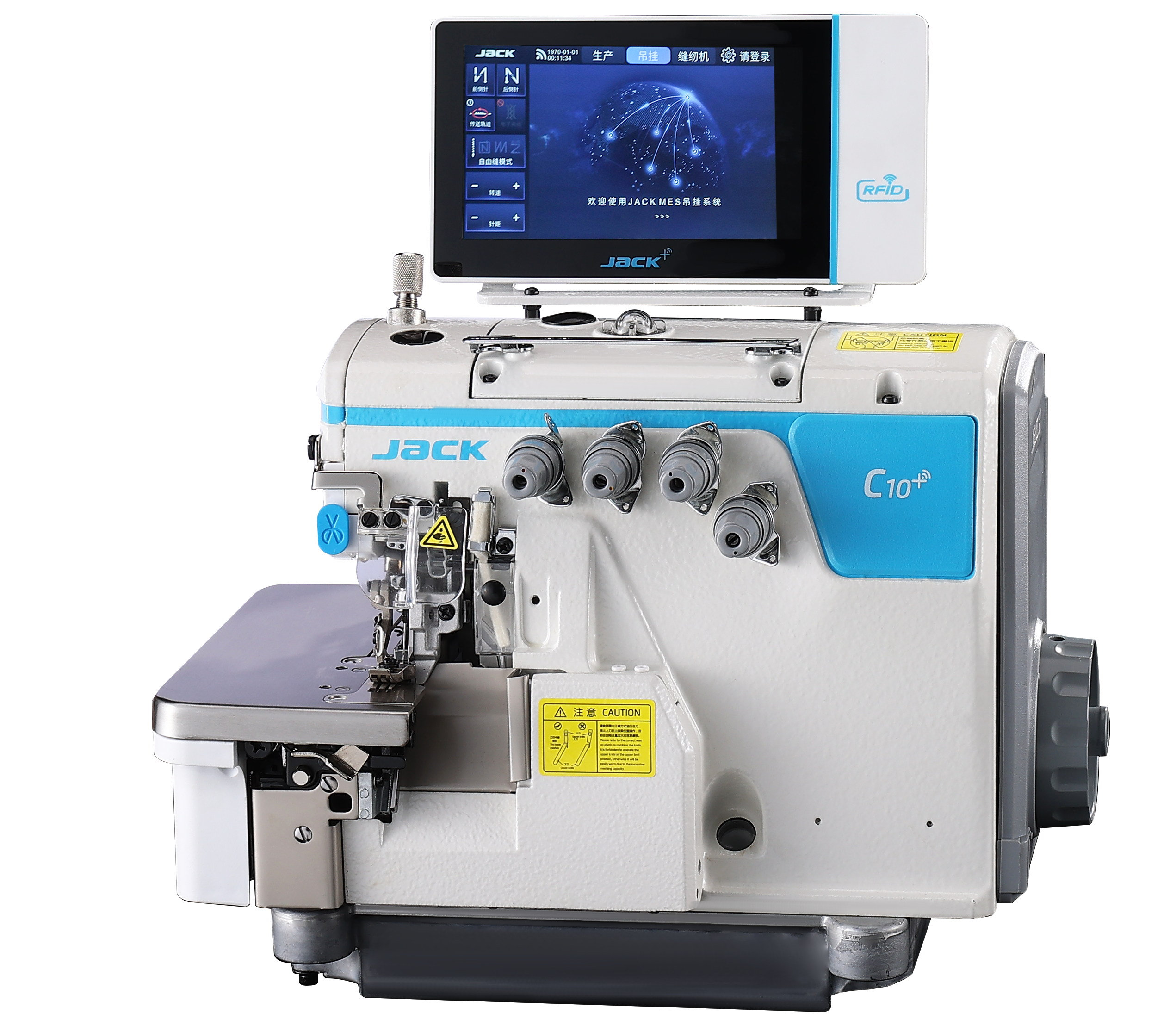 JACK C10-4-M03/333-KS 4 İplik Akıllı Overlok Makinesi