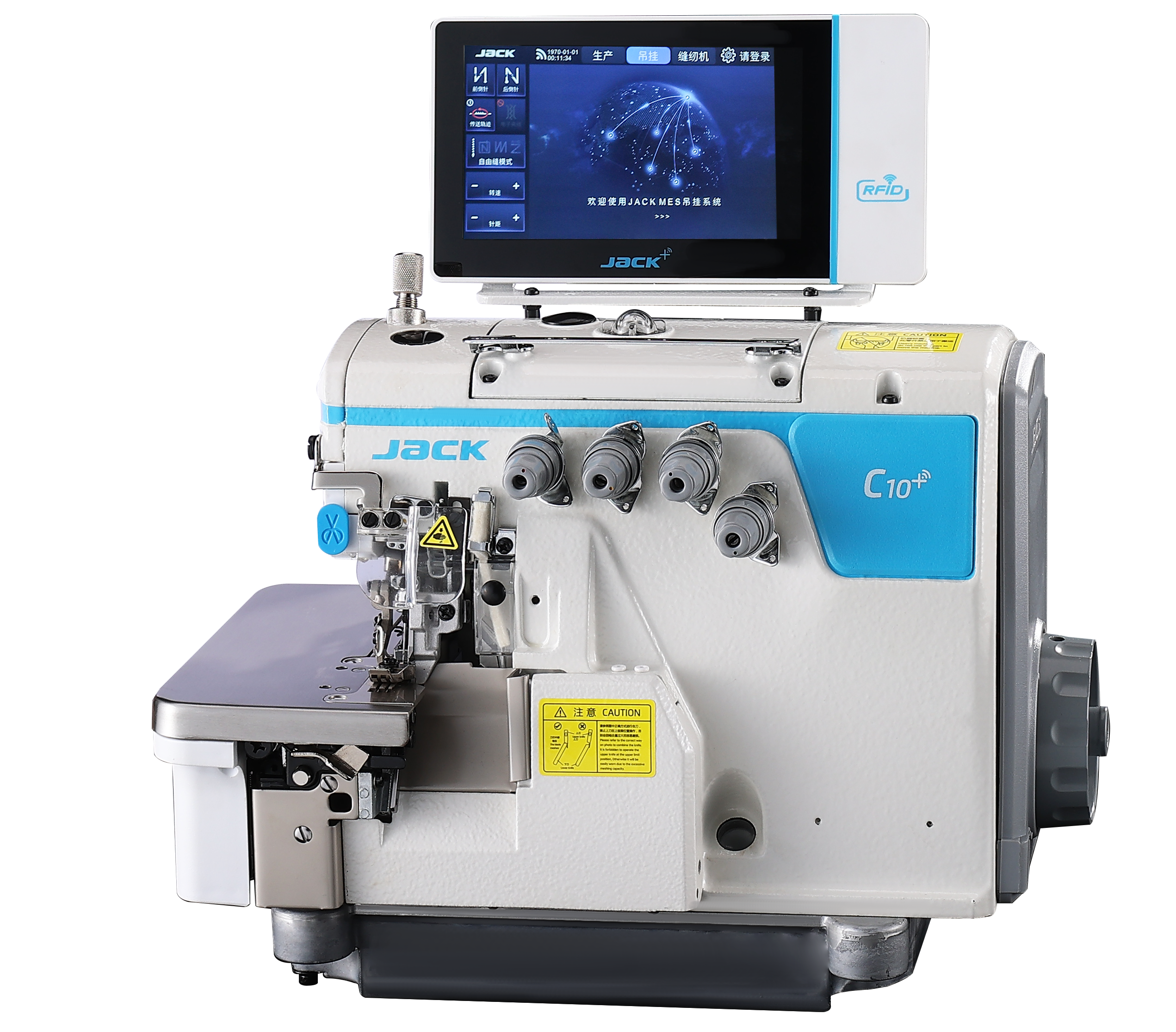 JACK C10-4-M03/333-KS 4 İplik Akıllı Overlok Makinesi