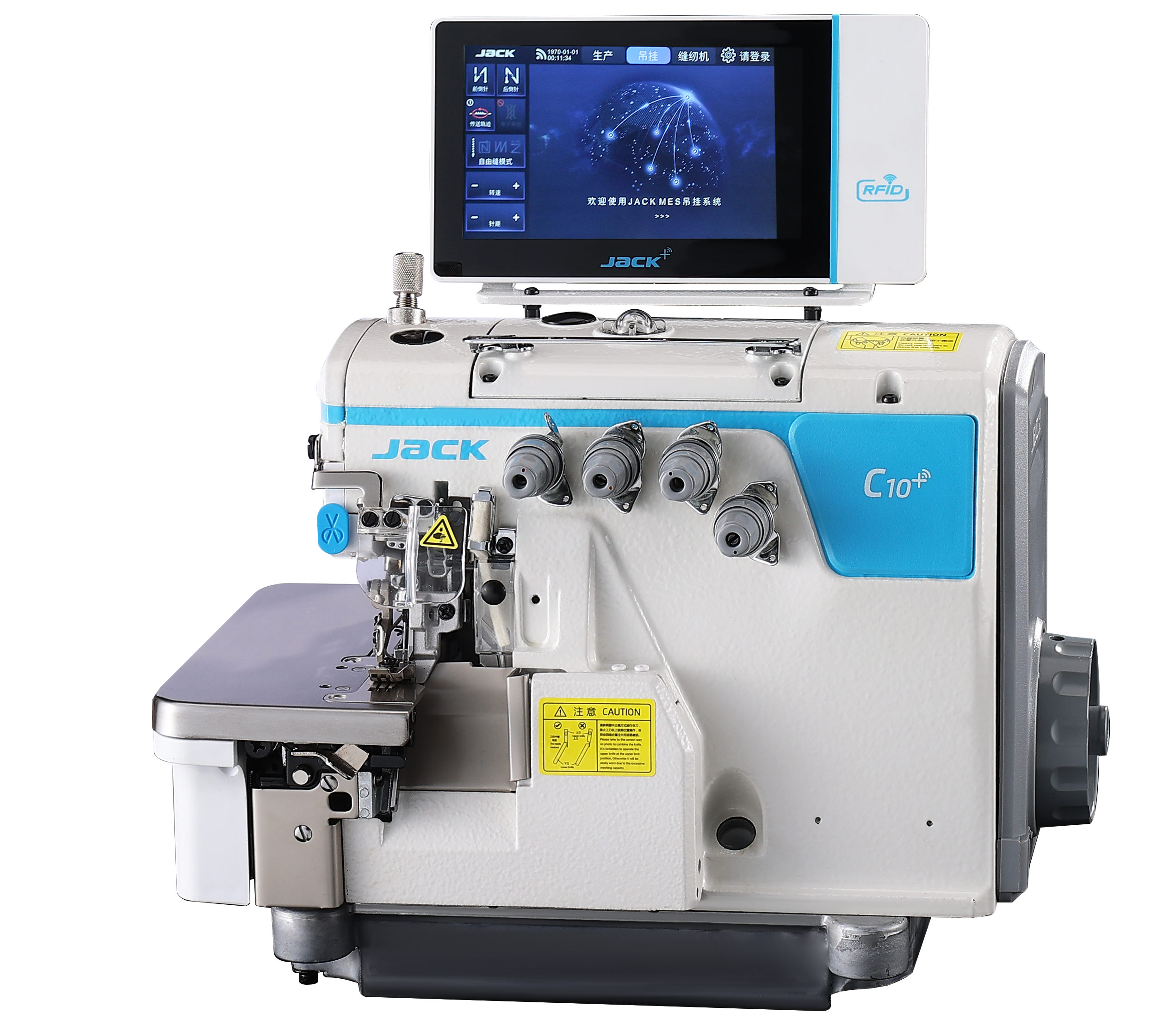 JACK C10-4-M03/333-KS 4 İplik Akıllı Overlok Makinesi