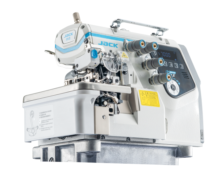 JACK C7-4-M03/333/X-AMH (URUS) Yapay Zeka Tam Otomatik 4 İplik Overlok Makinası 