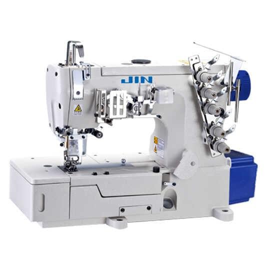 JİN F1F-U356-NN Direct Drive, Düz Yataklı Üç İğne Etek Reçme Makinası