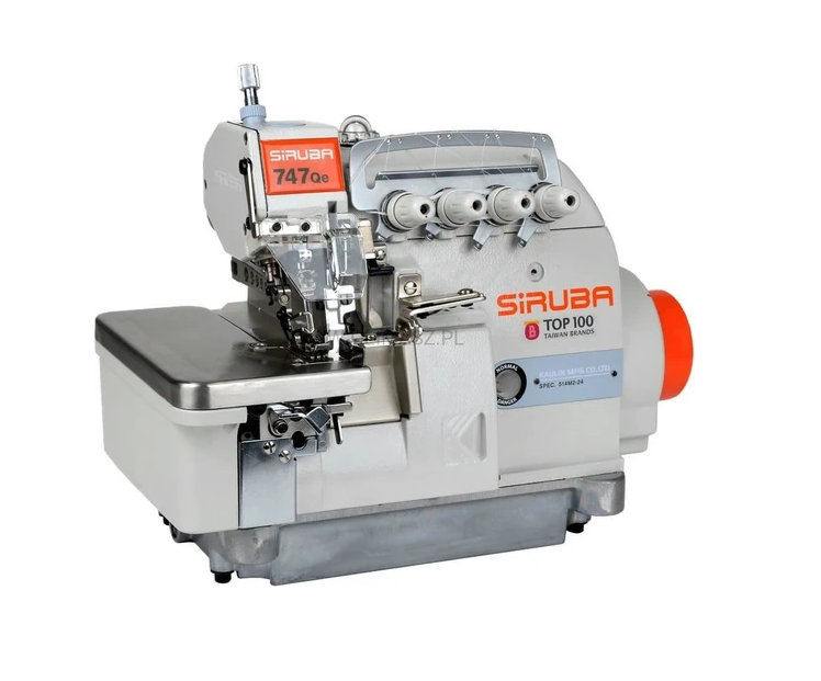 SİRUBA 737Qe Kafadan Motorlu 3 İplik Overlok Makinası