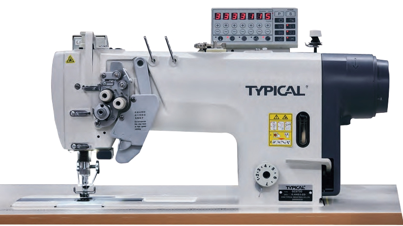 TYPICAL GC 9750 MD3 ZD Transportlu İptalli Büyük Mekik Çift İğne ( Dik Bıçak Sistemi )