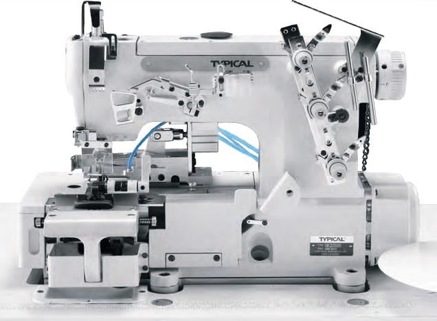 TYPICAL GK 33500D 0256 Giyotin Kesicili Havalı Köprü Dikiş Makinesi