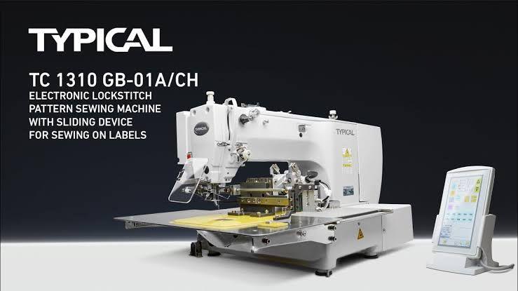 Typical TC 1310GB-01A/CH Etiket Takma Sistemli Desen İşleme Makinası 13 X 10 CM