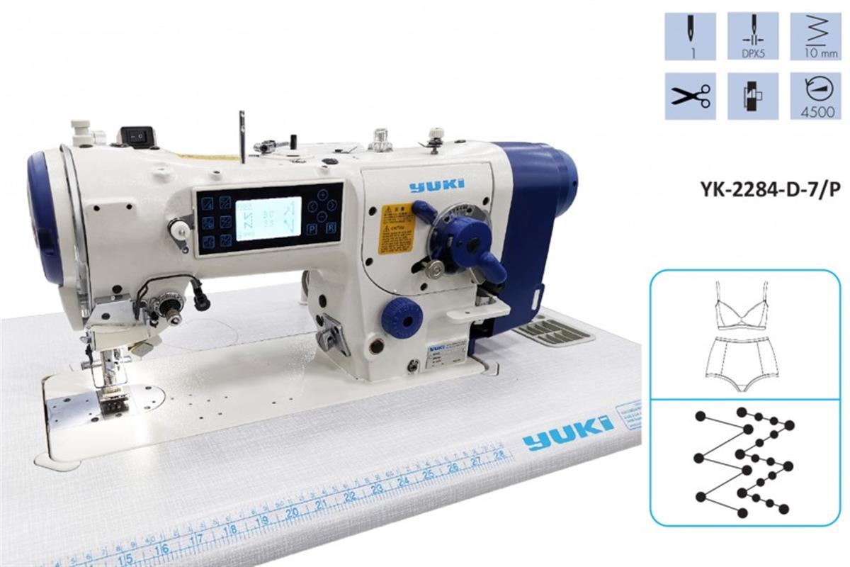 YUKİ YK-2684-D-7/P Zikzak Makinesi Atlar ve Diker İplik Kesicili