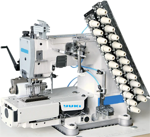 Yuki 7台 YUKİ YK-4400-12064P/UT 12 İğne Zincir Dikiş Makinesi Burunlu (6.4