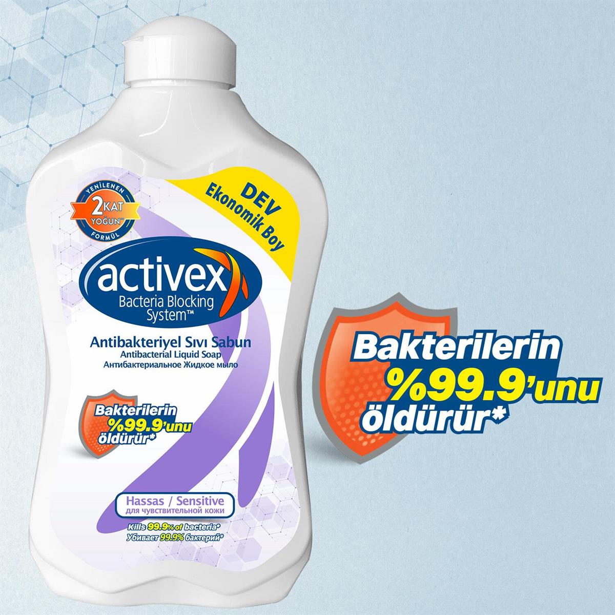 Activex Sıvı Sabun Hassas 1,5lt