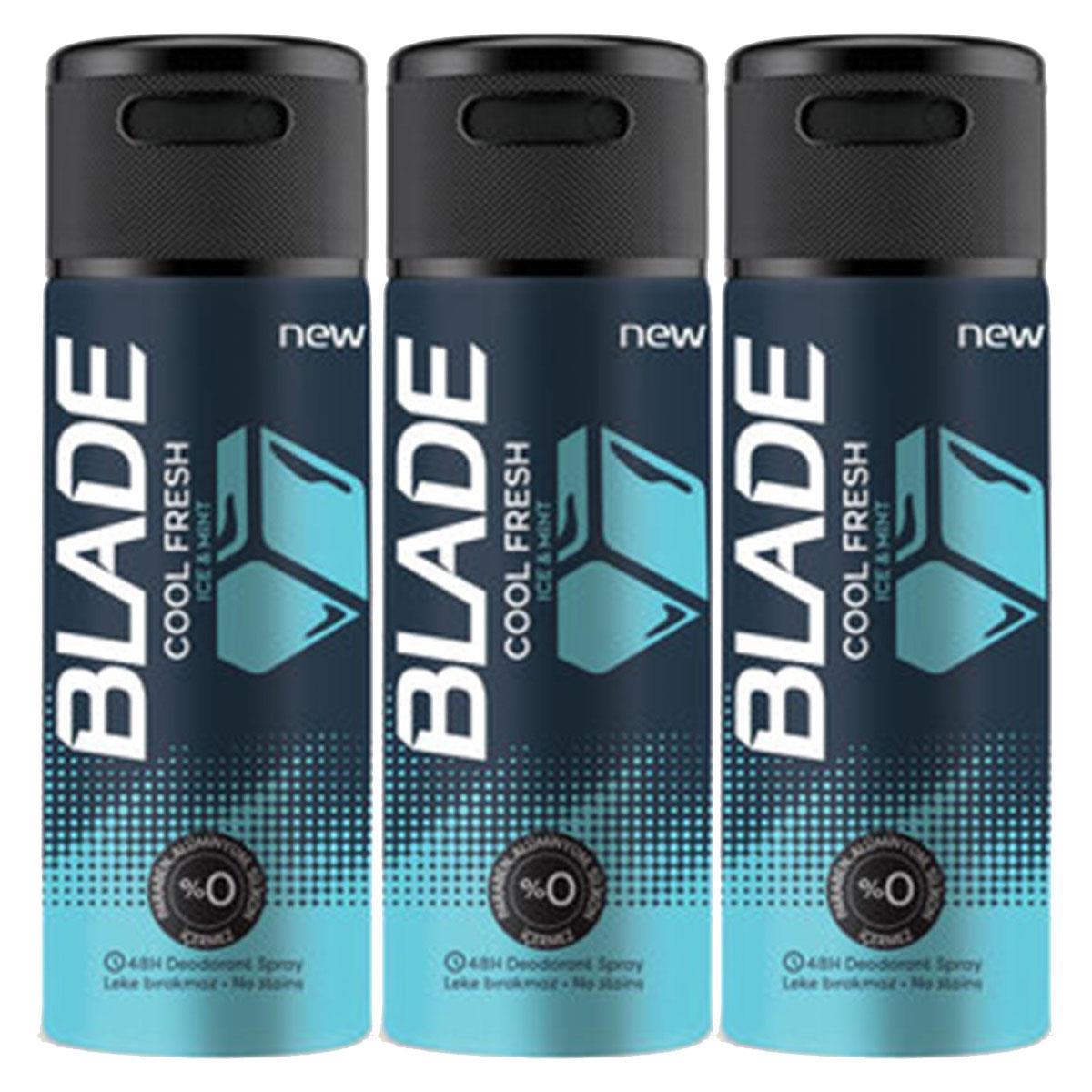 Blade Deodorant Cool Fresh 150ml (3 Adet)