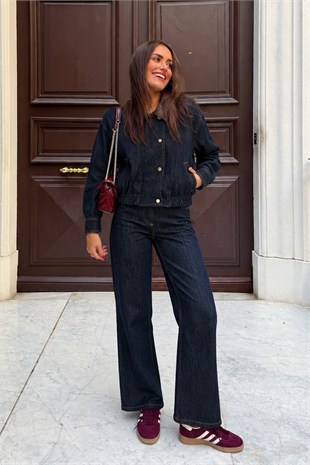 Aden Indigo Denim Takım   10384