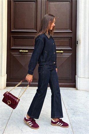 Aden Indigo Denim Takım   10384