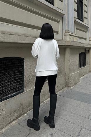 Angelina Metalize Sarkaçlı Sweatshirt 8048 -08 R3-B-K3