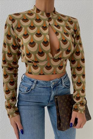 Autumn Cut Out Bluz 3018-08 R3-G-K3
