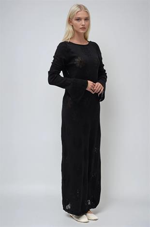 Belen Çiçek Desenli Maxi Boy Elbise 2793 R2-J-K2