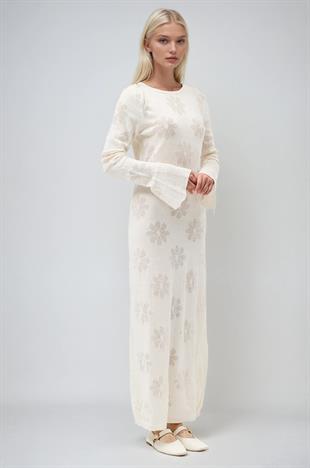 Belen Çiçek Desenli Maxi Boy Elbise 2793 R2-J-K2