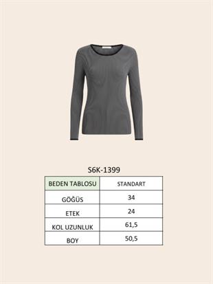 Biye Detaylı Triko Kazak 1399