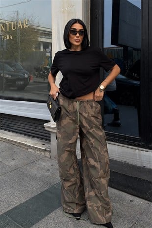 Cargo Fit Kamuflaj Pantolon   0157