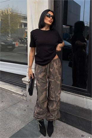 Cargo Fit Kamuflaj Pantolon   0157
