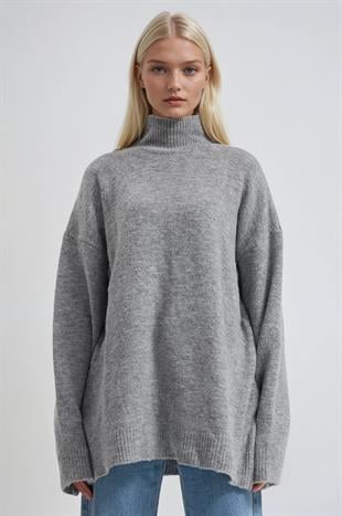 Dik Yaka Triko Oversize Kazak 1413