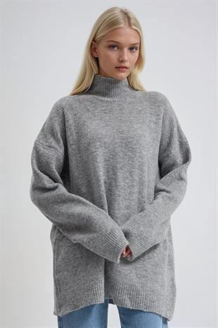 Dik Yaka Triko Oversize Kazak 1413