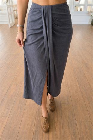 Drape Detaylı Anvelop Etek 4089
