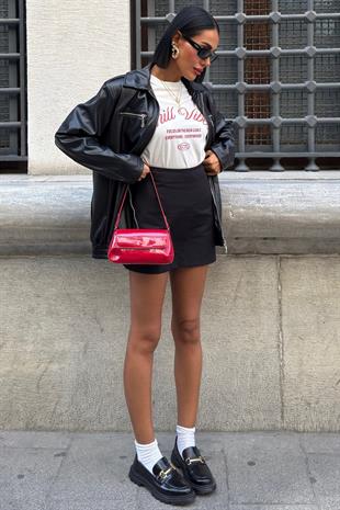 Florie Oversize Suni Deri Ceket 6108 R1-O-K2