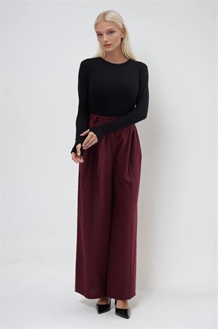 Geniş Paçalı Kumaş Pantolon 0130