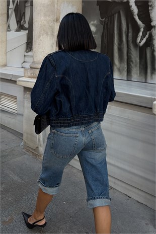 Gracia Dikiş Detaylı Düğmeli Denim Ceket   7146
