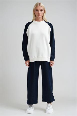 Jean Detaylı Jogger Eşofman Takımı  10307