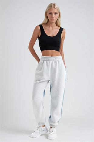 Jean Karışımlı Rahat Jogger Eşofman Altı   0108