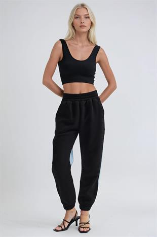 Jean Karışımlı Rahat Jogger Eşofman Altı   0108