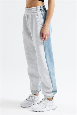 Jean Karışımlı Rahat Jogger Eşofman Altı   0108