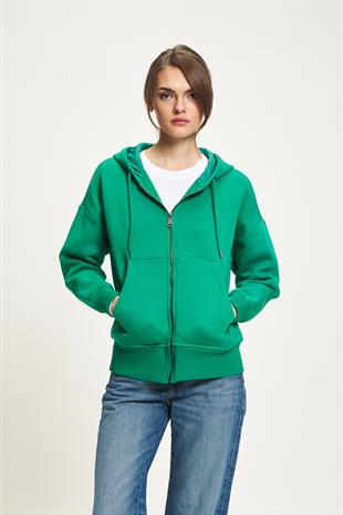 Kapüşonlu ve Cepli Benetton Sweat 3486 R3-A-K1
