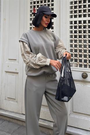 Kolları Paraşüt Detaylı Lastikli Modal Takım 10249 R7-D-K5