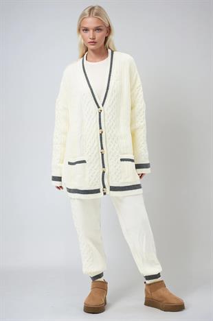 Lunadel Triko Hırka Pantolon Takım 9974 R1-P-K5