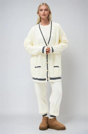 Lunadel Triko Hırka Pantolon Takım 9974 R1-P-K5