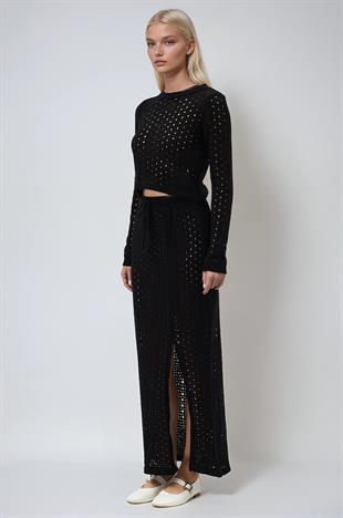Macey Kroşe Crop Takım 9882 R2-J-K1