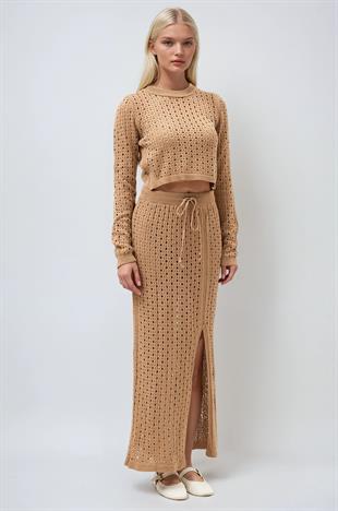 Macey Kroşe Crop Takım 9882 R2-J-K1