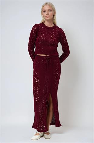 Macey Kroşe Crop Takım 9882 R2-J-K1